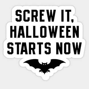 Funny Halloween Quote Sticker